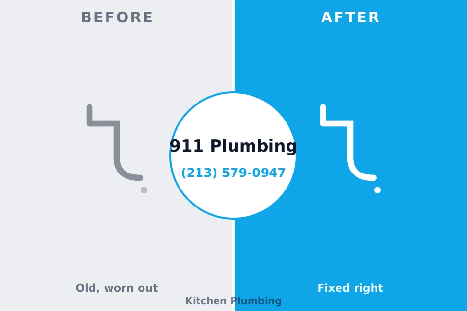 Before and after: plumbing company Preston, TX